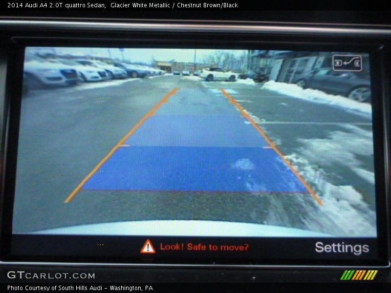 Glacier White Metallic / Chestnut Brown/Black 2014 Audi A4 2.0T quattro Sedan