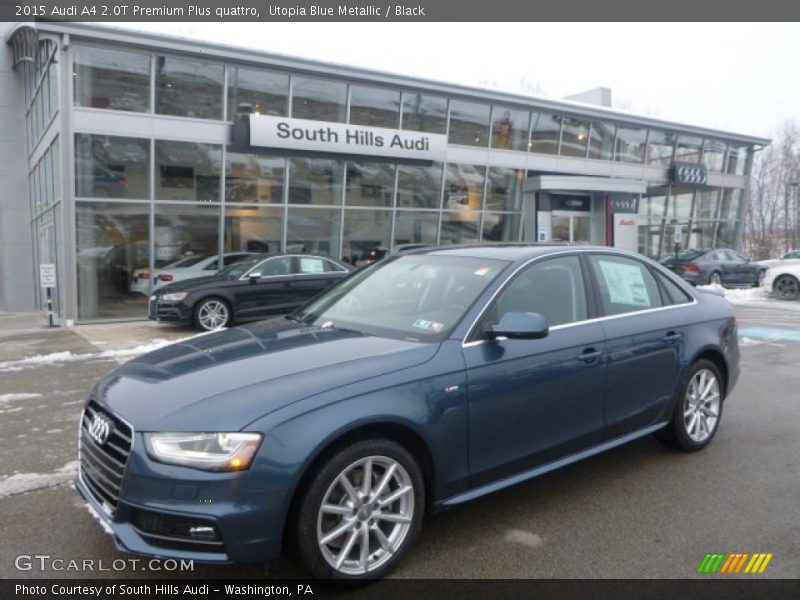 Utopia Blue Metallic / Black 2015 Audi A4 2.0T Premium Plus quattro