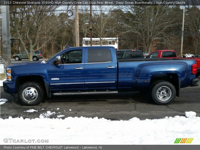  2015 Silverado 3500HD High Country Crew Cab Dual Rear Wheel Deep Ocean Blue Metallic