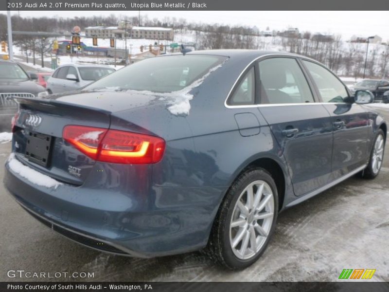 Utopia Blue Metallic / Black 2015 Audi A4 2.0T Premium Plus quattro