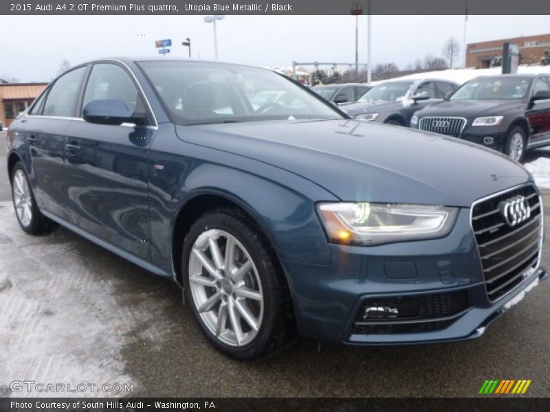 Utopia Blue Metallic / Black 2015 Audi A4 2.0T Premium Plus quattro