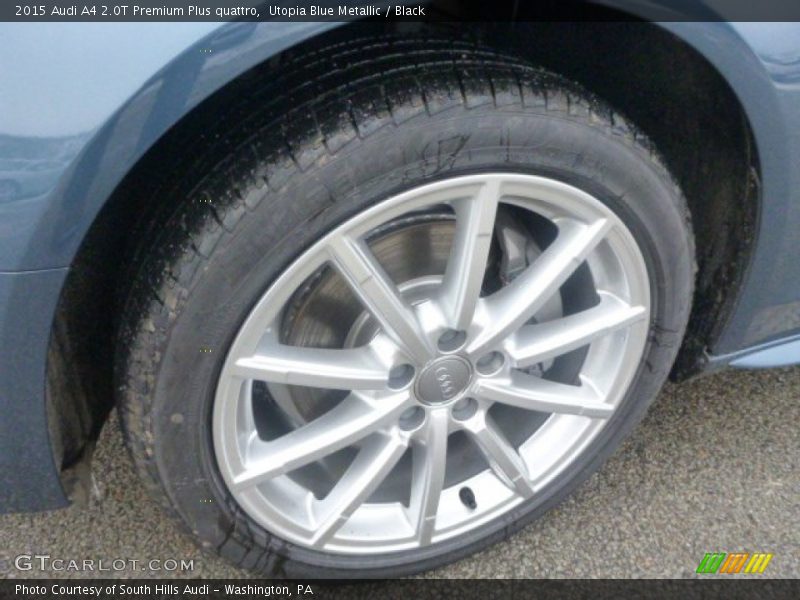 Utopia Blue Metallic / Black 2015 Audi A4 2.0T Premium Plus quattro