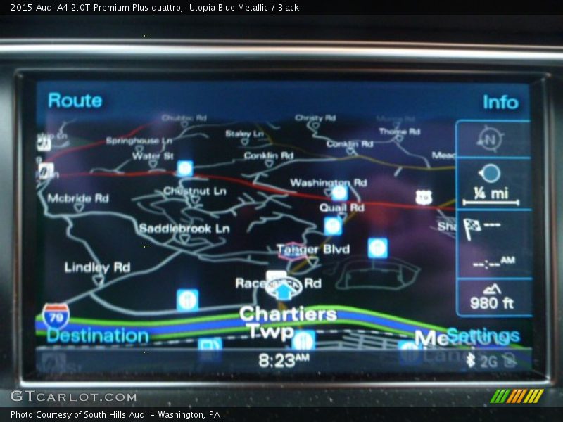 Utopia Blue Metallic / Black 2015 Audi A4 2.0T Premium Plus quattro