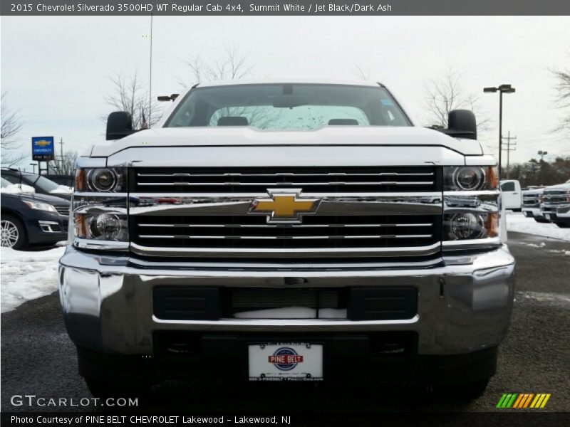 Summit White / Jet Black/Dark Ash 2015 Chevrolet Silverado 3500HD WT Regular Cab 4x4