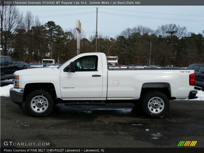 Summit White / Jet Black/Dark Ash 2015 Chevrolet Silverado 3500HD WT Regular Cab 4x4