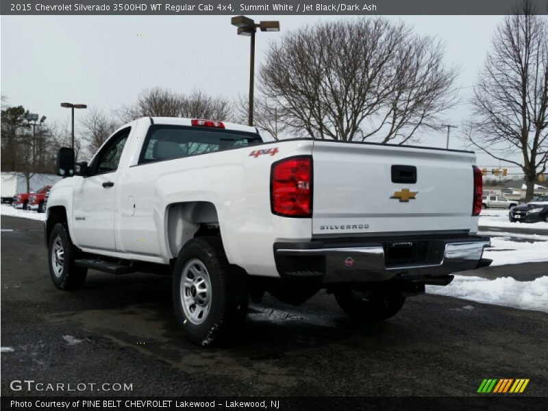 Summit White / Jet Black/Dark Ash 2015 Chevrolet Silverado 3500HD WT Regular Cab 4x4