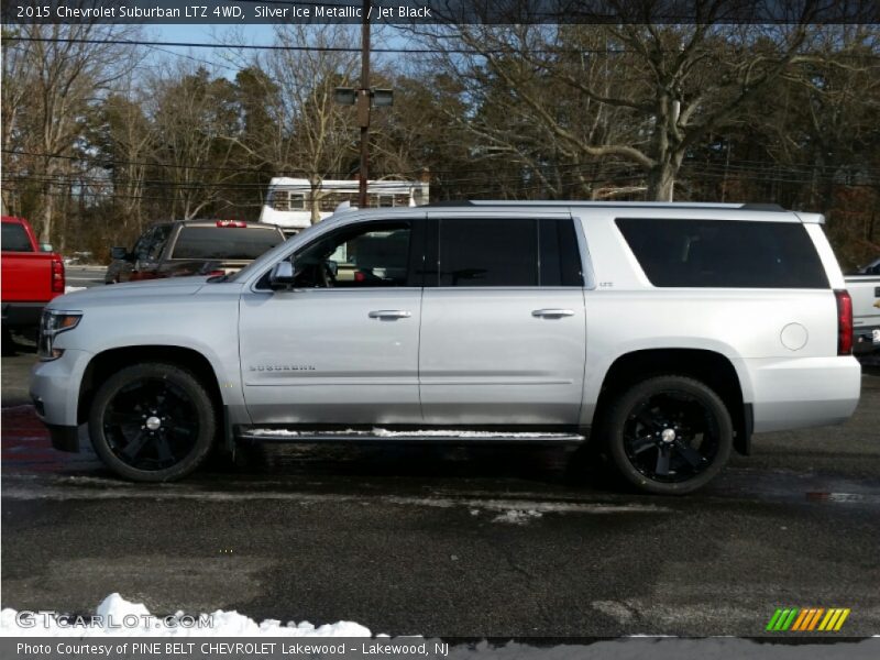 Silver Ice Metallic / Jet Black 2015 Chevrolet Suburban LTZ 4WD
