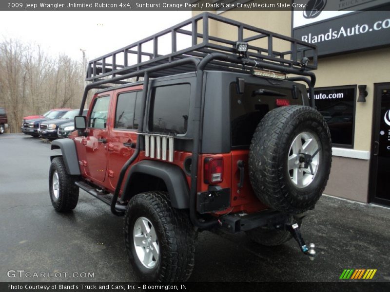 Sunburst Orange Pearl / Dark Slate Gray/Medium Slate Gray 2009 Jeep Wrangler Unlimited Rubicon 4x4