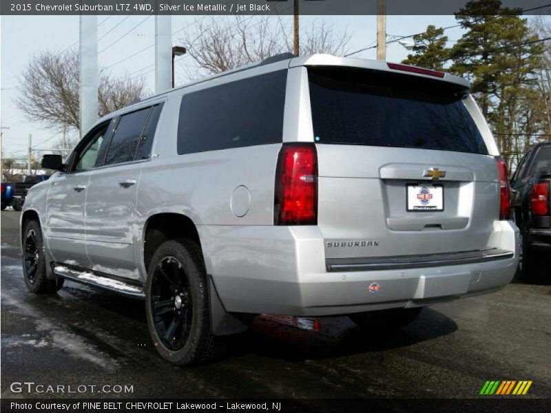 Silver Ice Metallic / Jet Black 2015 Chevrolet Suburban LTZ 4WD