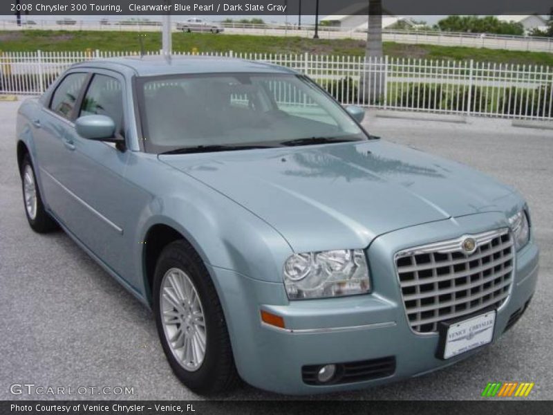 Clearwater Blue Pearl / Dark Slate Gray 2008 Chrysler 300 Touring