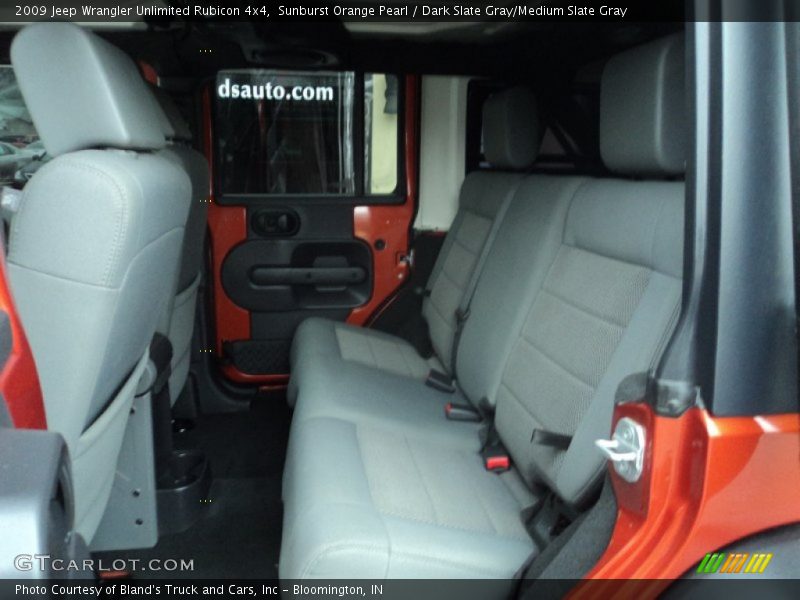 Sunburst Orange Pearl / Dark Slate Gray/Medium Slate Gray 2009 Jeep Wrangler Unlimited Rubicon 4x4