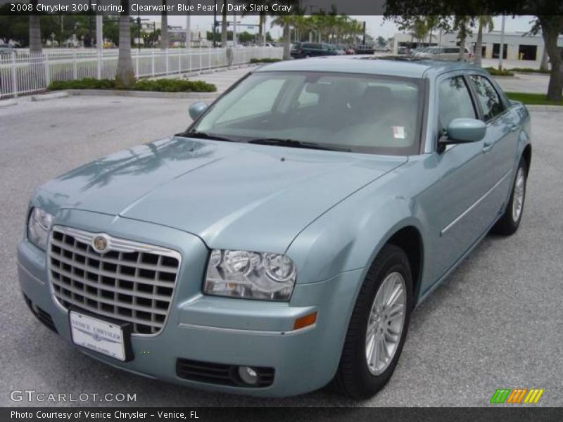 Clearwater Blue Pearl / Dark Slate Gray 2008 Chrysler 300 Touring