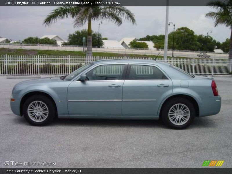 Clearwater Blue Pearl / Dark Slate Gray 2008 Chrysler 300 Touring