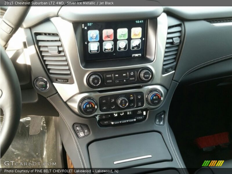 Silver Ice Metallic / Jet Black 2015 Chevrolet Suburban LTZ 4WD