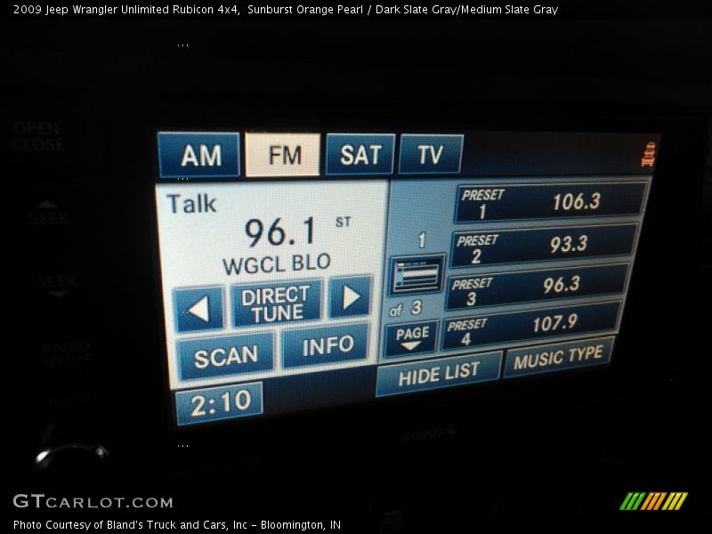 Sunburst Orange Pearl / Dark Slate Gray/Medium Slate Gray 2009 Jeep Wrangler Unlimited Rubicon 4x4