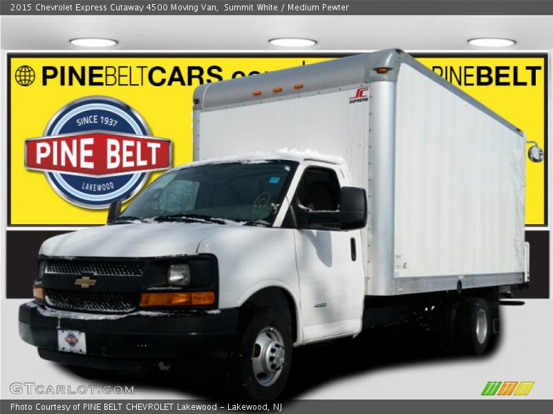 Summit White / Medium Pewter 2015 Chevrolet Express Cutaway 4500 Moving Van