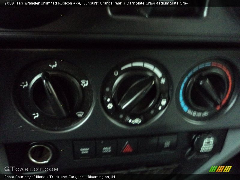 Sunburst Orange Pearl / Dark Slate Gray/Medium Slate Gray 2009 Jeep Wrangler Unlimited Rubicon 4x4