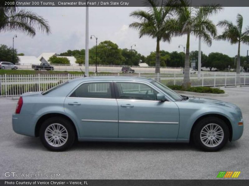 Clearwater Blue Pearl / Dark Slate Gray 2008 Chrysler 300 Touring