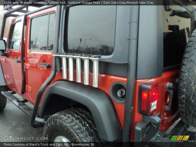 Sunburst Orange Pearl / Dark Slate Gray/Medium Slate Gray 2009 Jeep Wrangler Unlimited Rubicon 4x4