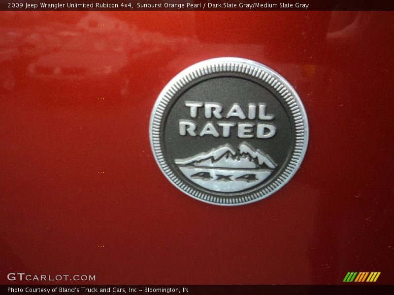 Sunburst Orange Pearl / Dark Slate Gray/Medium Slate Gray 2009 Jeep Wrangler Unlimited Rubicon 4x4