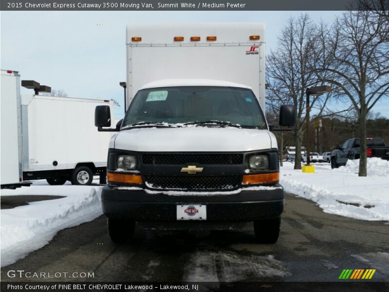 Summit White / Medium Pewter 2015 Chevrolet Express Cutaway 3500 Moving Van