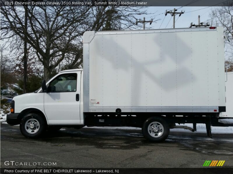 Summit White / Medium Pewter 2015 Chevrolet Express Cutaway 3500 Moving Van
