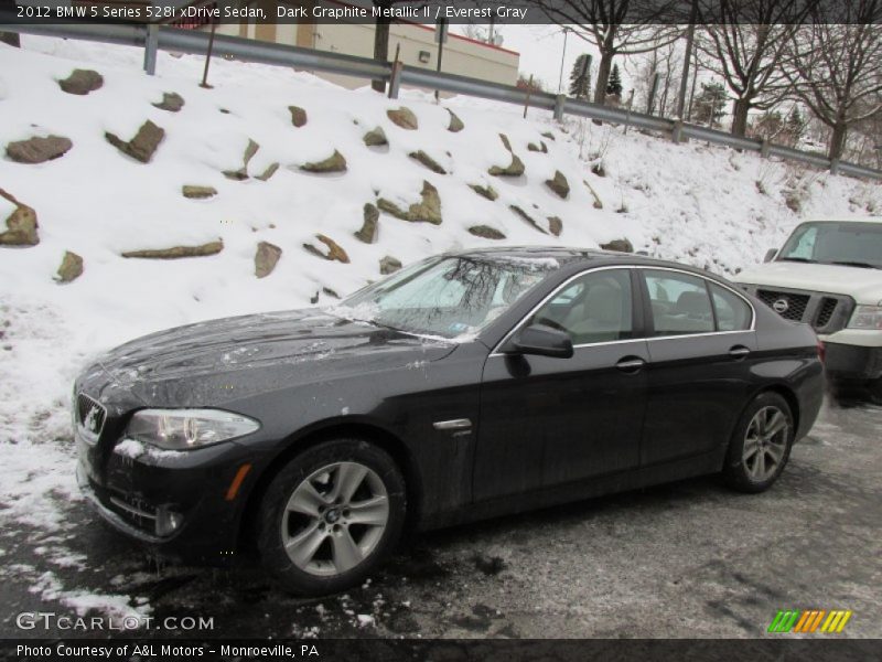 Dark Graphite Metallic II / Everest Gray 2012 BMW 5 Series 528i xDrive Sedan