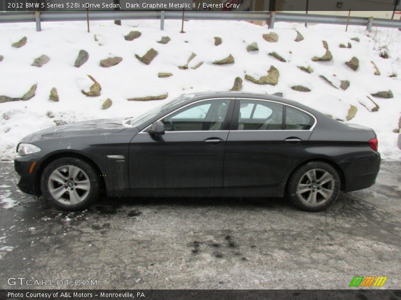 Dark Graphite Metallic II / Everest Gray 2012 BMW 5 Series 528i xDrive Sedan