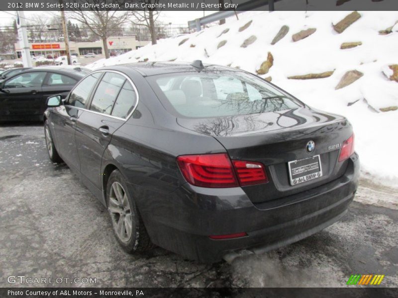 Dark Graphite Metallic II / Everest Gray 2012 BMW 5 Series 528i xDrive Sedan