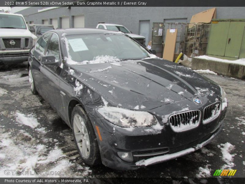 Dark Graphite Metallic II / Everest Gray 2012 BMW 5 Series 528i xDrive Sedan