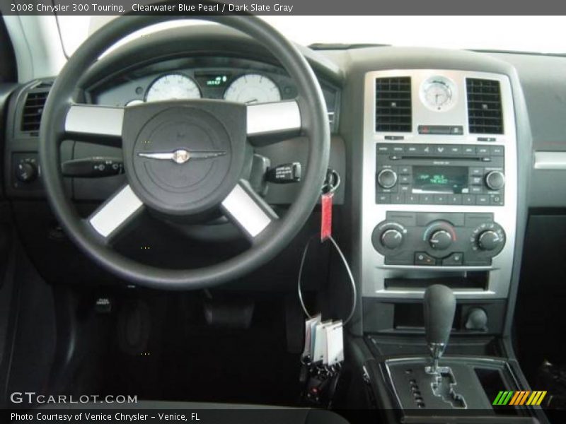 Clearwater Blue Pearl / Dark Slate Gray 2008 Chrysler 300 Touring