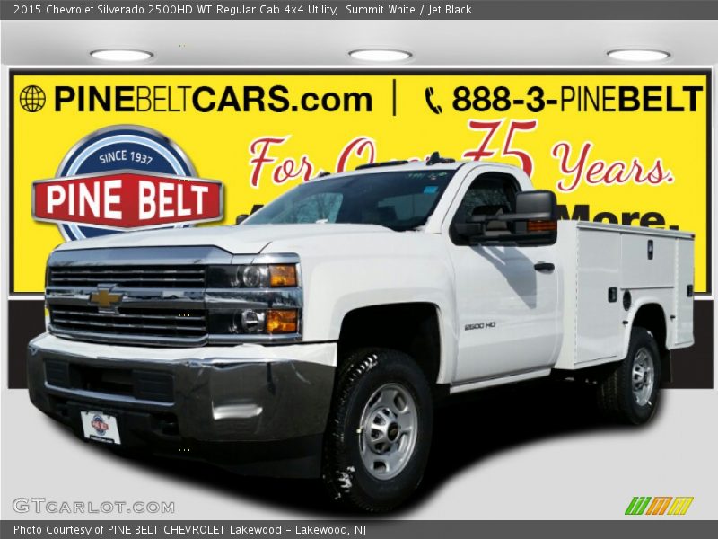 Summit White / Jet Black 2015 Chevrolet Silverado 2500HD WT Regular Cab 4x4 Utility