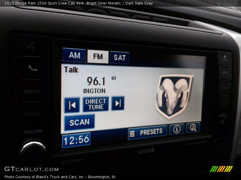 Bright Silver Metallic / Dark Slate Gray 2012 Dodge Ram 1500 Sport Crew Cab 4x4