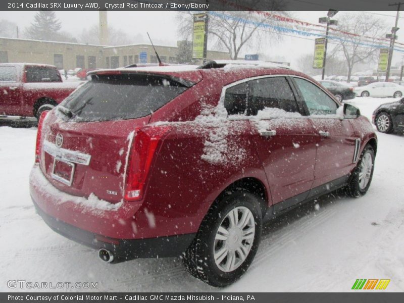 Crystal Red Tintcoat / Ebony/Ebony 2014 Cadillac SRX Luxury AWD