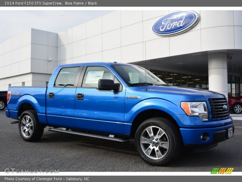 Blue Flame / Black 2014 Ford F150 STX SuperCrew