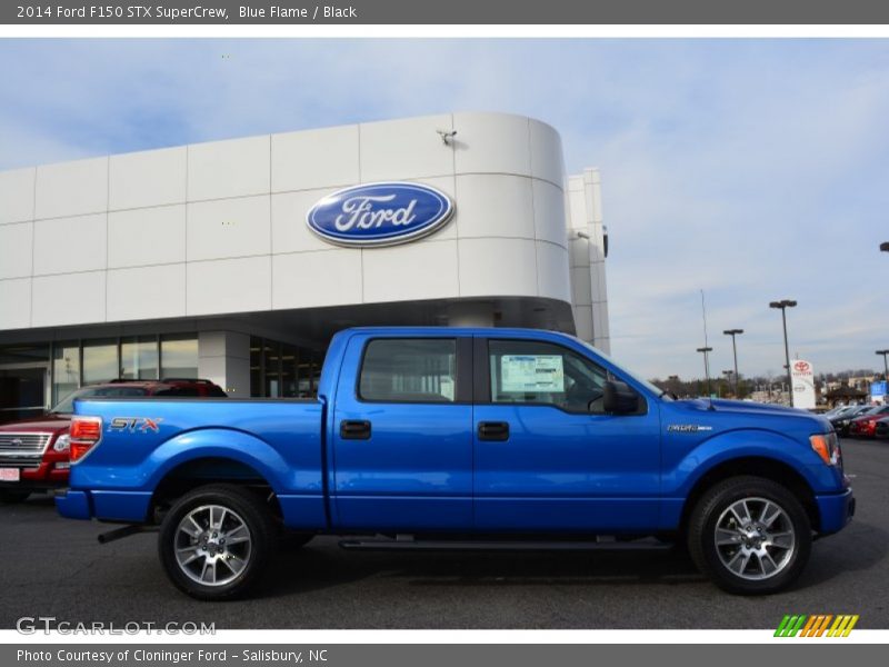 Blue Flame / Black 2014 Ford F150 STX SuperCrew