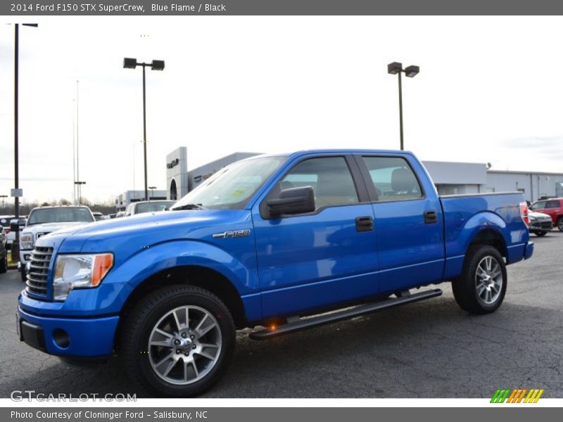 Blue Flame / Black 2014 Ford F150 STX SuperCrew