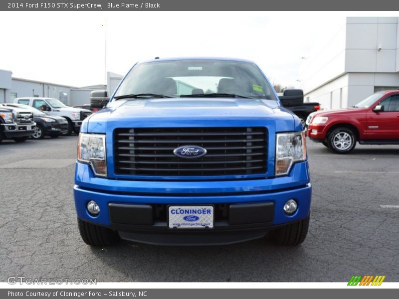 Blue Flame / Black 2014 Ford F150 STX SuperCrew