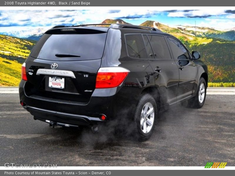 Black / Sand Beige 2008 Toyota Highlander 4WD