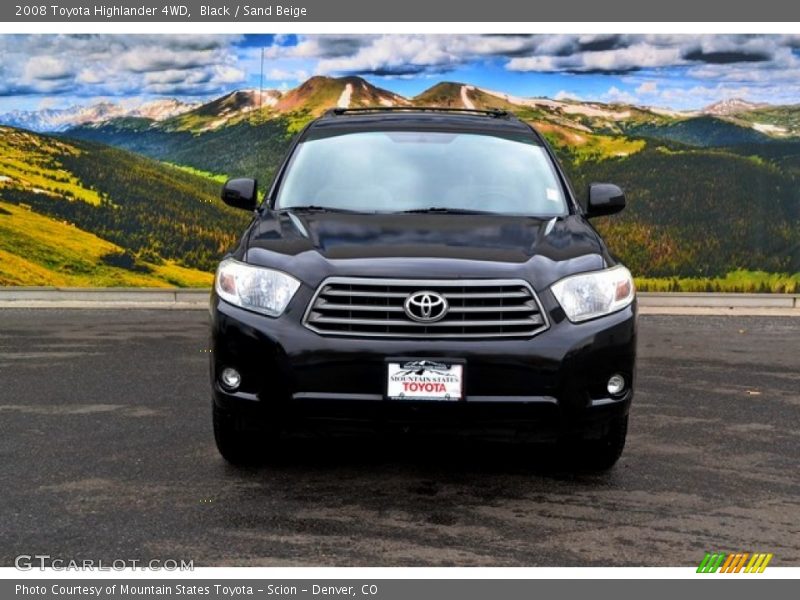 Black / Sand Beige 2008 Toyota Highlander 4WD