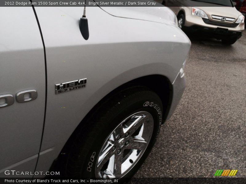Bright Silver Metallic / Dark Slate Gray 2012 Dodge Ram 1500 Sport Crew Cab 4x4