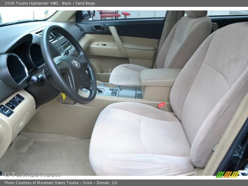 Black / Sand Beige 2008 Toyota Highlander 4WD