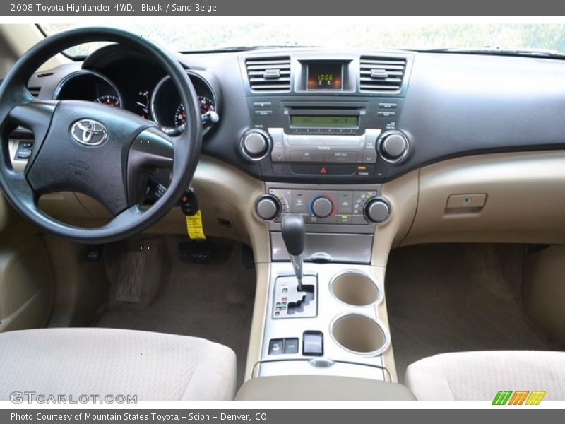 Black / Sand Beige 2008 Toyota Highlander 4WD