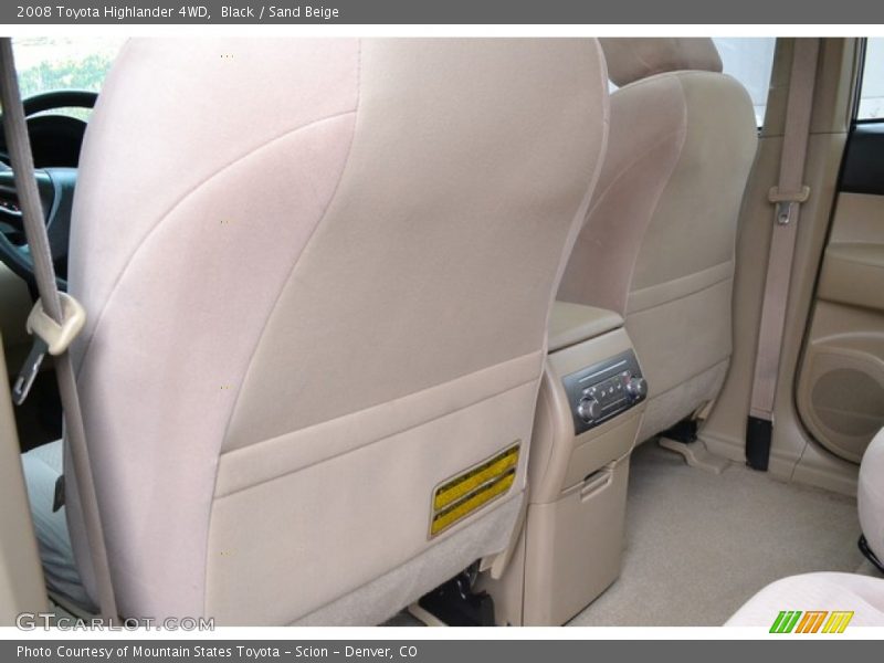 Black / Sand Beige 2008 Toyota Highlander 4WD