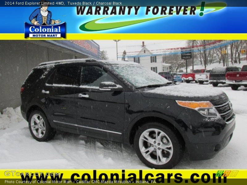 Tuxedo Black / Charcoal Black 2014 Ford Explorer Limited 4WD
