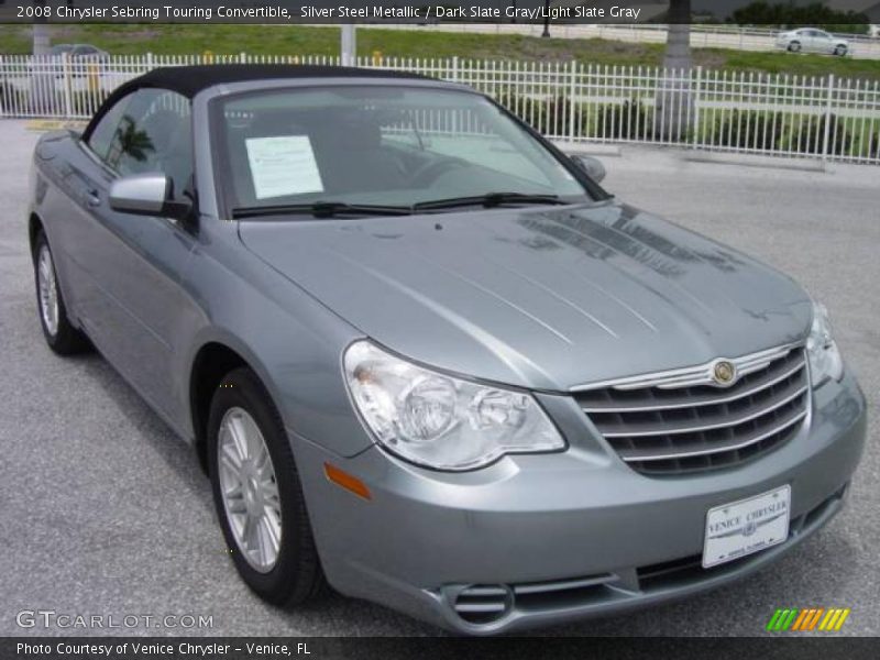 Silver Steel Metallic / Dark Slate Gray/Light Slate Gray 2008 Chrysler Sebring Touring Convertible