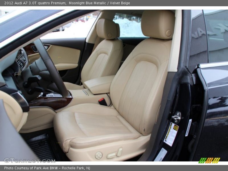 Moonlight Blue Metallic / Velvet Beige 2012 Audi A7 3.0T quattro Premium