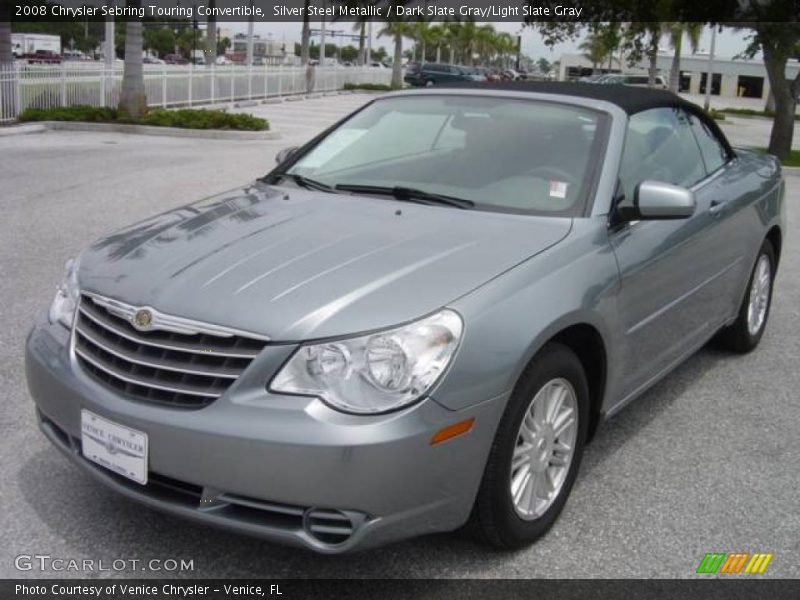 Silver Steel Metallic / Dark Slate Gray/Light Slate Gray 2008 Chrysler Sebring Touring Convertible