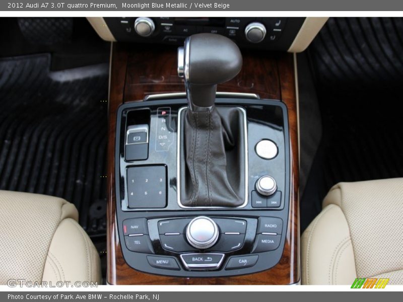 Moonlight Blue Metallic / Velvet Beige 2012 Audi A7 3.0T quattro Premium