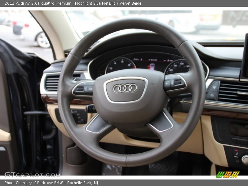 Moonlight Blue Metallic / Velvet Beige 2012 Audi A7 3.0T quattro Premium